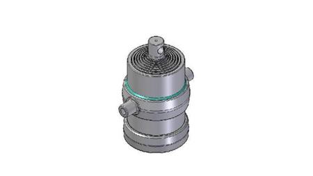 8019F -TELESCOPIC CYLINDER STANDARD/HOLE 8 STAGES STROKE 1750 DIAMETER 215