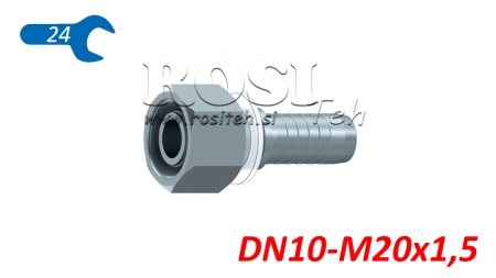 HYDRAULISK TILKOBLING DKOS 12 S HUNN DN10-M20X1,5