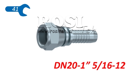 HIDRAULINĖ SĄSAJA DKJ JIC74° Moteriška DN20-1” 5/16-12