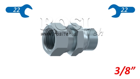 HIDRAULISKĀ DIVKĀRŠĀ ATSLĒGA GRIEŽAMĀ MĀTE 3/8