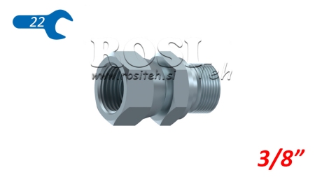 CHIAVE IDRAULICA DOPPIA CON NUT SWIVEL 3/8