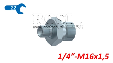 HYDRAULIC REDUCER BSP 1/4-M16X1,5