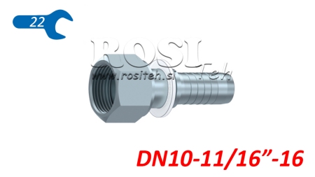 HÜDRAULILINE ÜHENDUS DKORFS NAINE DN10-11/16-16