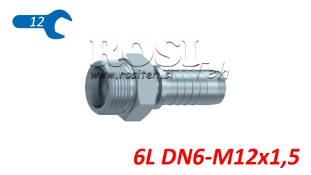 HIDRAULIČNI PRIKLJUČAK CEL 6 L MUŠKI DN6-M12x1,5