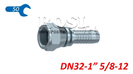 HYDRAULIC FITTING DKJ JIC74° FEMALE DN32-1 5/8-12
