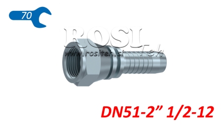 HYDRAULIC FITTING DKJ JIC74° FEMALE DN51-2 1/2-12