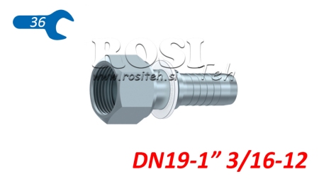 HÜDRAULILINE ÜHENDUS DKORFS NAINE DN19-1 3/16-12