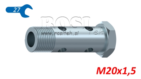BULLONE CAVO IDRAULICO DOPPIO M20X1,5