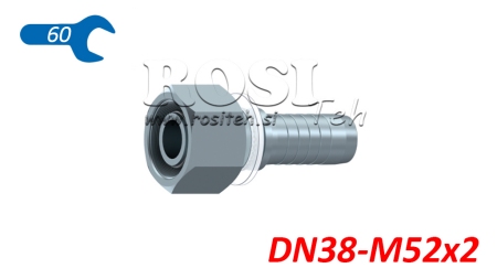 HYDRAULISK TILKOBLING DKOS 38 MED HUNN DN38-M52X2