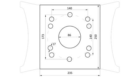 PINZA PER PIETRE BSG 500 TG 1500 kg - 1350 mm