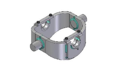 KLIETKA - KOLÍSKA  HYDRAULICKÉHO VALCA KAT.5 -170 (22 ton)