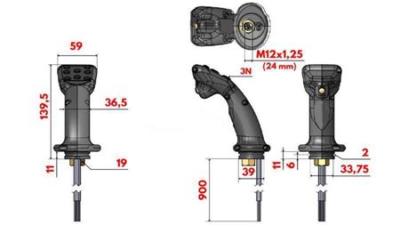 JOYSTICK A CONTROLLO REMOTO - 8 PULSANTI