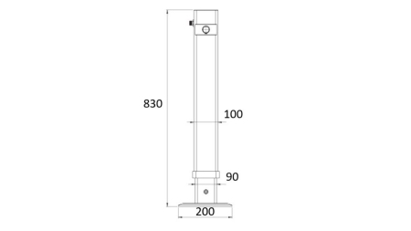 LEGGIO IDRAULICO DOPPIO AZIONAMENTO 540MM - 2.800KG