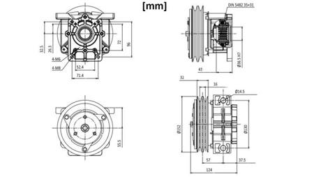 EL. MAGNETINIS KLOJIKLIS 12V SIURBLYS GR.2 matmenys