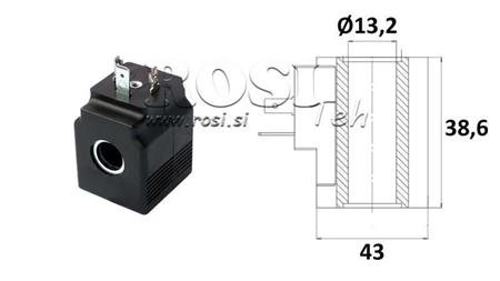 ELEKTRO MAGNETNI NAMOTAJ 12VDC - SAE08 - fi 13,5mm-38,5mm 22W IP65