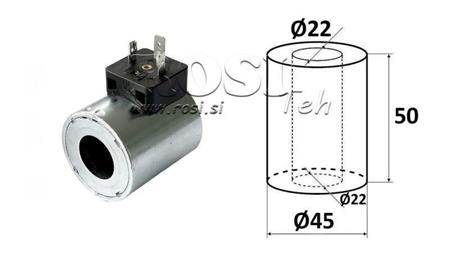 BOBINA ELECTROMAGNETICĂ 48V DC - DS3 - fi 22mm-50mm 29.5W