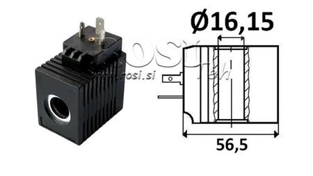 BOBINA ELETTROMAGNETICA 230V AC - CB12 - fi 16.15mm-52mm 30W