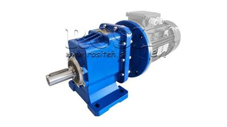 ERC04 REDUCER FOR ELECTRIC MOTOR MS100 (2.2-3-4kW) RATIO 25:1