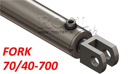 HYDRAULIC CYLINDER FORK 70/40-700