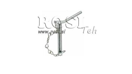 HITCH PIN WITH HANDLE LINCHPIN AND CHAIN 25mm L130