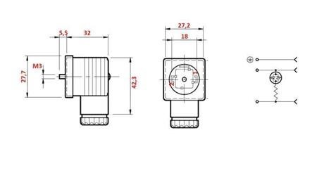 ELEKTROMOS CSATLAKOZÓ LED 12-24 V DC