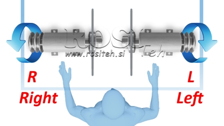 AX PENTRU CIRCULAR DIN FONTĂ 300MM (FILET DREPT)