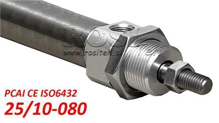 PNEUMATILINE SILINDER PCAI 25/10-080 CE ISO6432