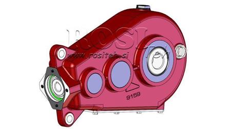 RIDUTTORE - MOLTIPLICATORE RT400 PER MOTORE IDRAULICO MP/MR/MS relazioni 35,2:1