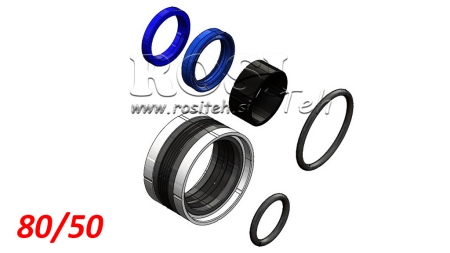 SET DI SIGILLI PER CILINDRO IDRAULICO 80/50