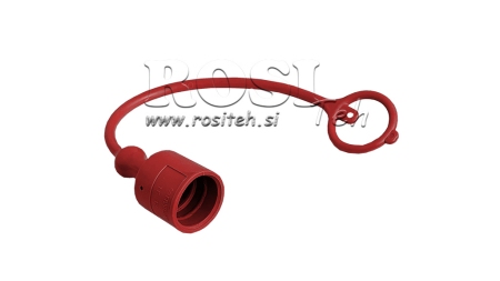 PROTECTIVE RUBBER COVER RED - MALE QUICK COUPLINGS