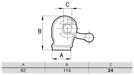 LATCH CLOSURE TYPE BLOCO FEMALE