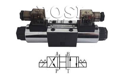 HIDRAULIKUS ELEKTRO MÁGNESES SZELEP KV-4/3 CETOP 3 12/24/230V N3