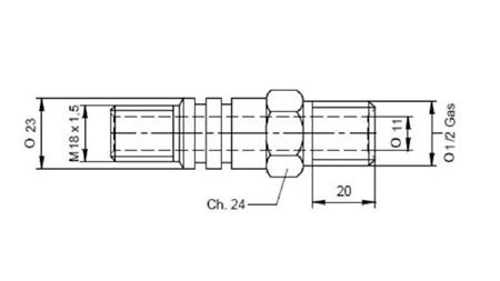 OIL FITTING FI23 - 1/2