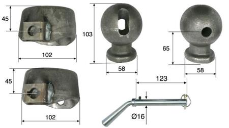 TIPPING TRAILER SUPPORTS SET FI78