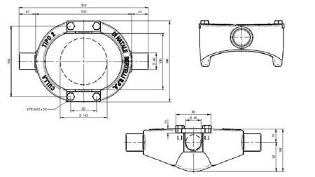 KLIETKA - KOLÍSKA  HYDRAULICKÉHO VALCA KAT.2 -112 (10 ton)