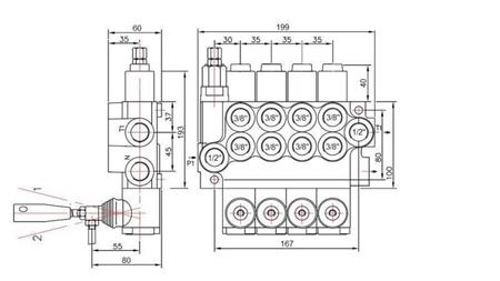 HYDRAULIC VALVE 4xP40