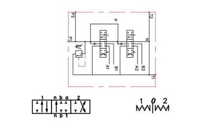 HYDRAULIC VALVE 2xP80 + JOYSTICK