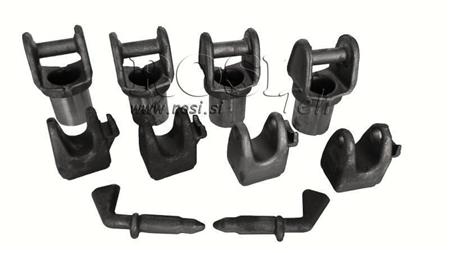 SET DI SUPPORTI PER CASSA DI CAMION PER CARRELLO ELEVATORE