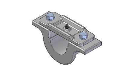 SUPPORT FOR TELESCOPIC CYLINDERS Dia.55-A