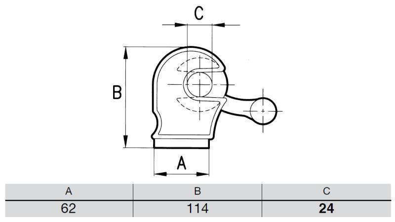 LATCH CLOSURE TYPE BLOCO FEMALE