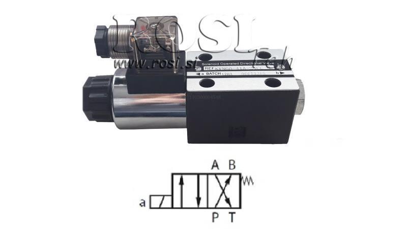 HYDRAULIC ELECTROMAGNETIC VALVE KV-4/2 CETOP 3 12/24/230V N51B