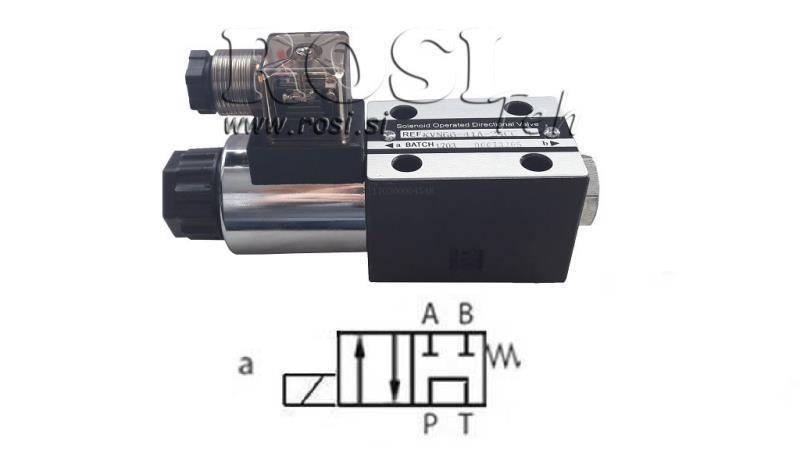 HYDRAULIC ELECTRO MAGNETIC VALVE CETOP 3 12/24/230V 2A