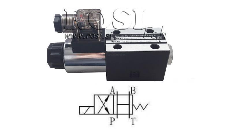 HYDRAULICKÝ ELEKTROMAGNETICKÝ VENTIL CETOP 3 12/24/230V 3A