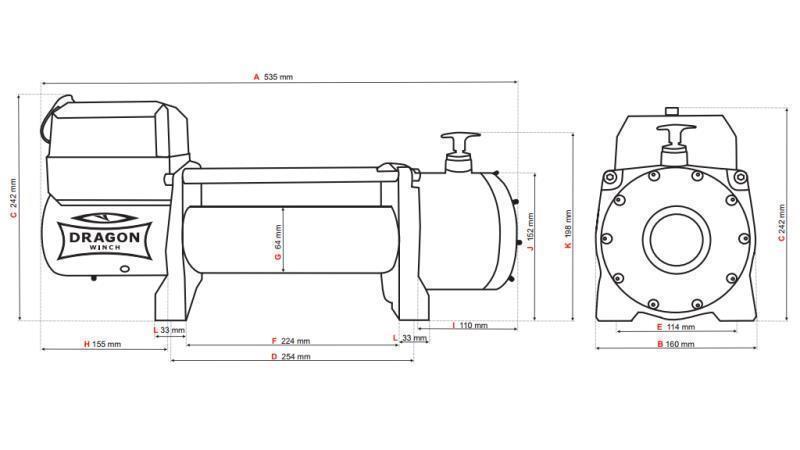 24 V VERRICELLO ELETTRICO DWM 13000 HD - 5897 kg