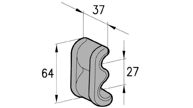 TRAILER HINGE BRACKET AVEC INTERMEDIATE