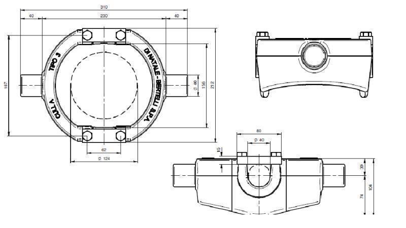 KLIETKA - KOLÍSKA  HYDRAULICKÉHO VALCA KAT.3 -124 (16 ton)