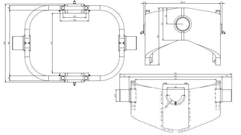 KLIETKA - KOLÍSKA  HYDRAULICKÉHO VALCA KAT.9 - 270 (38 ton)