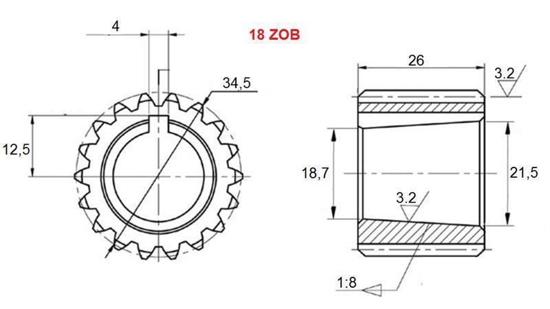 PTO VÄXEL GR.3 Z18