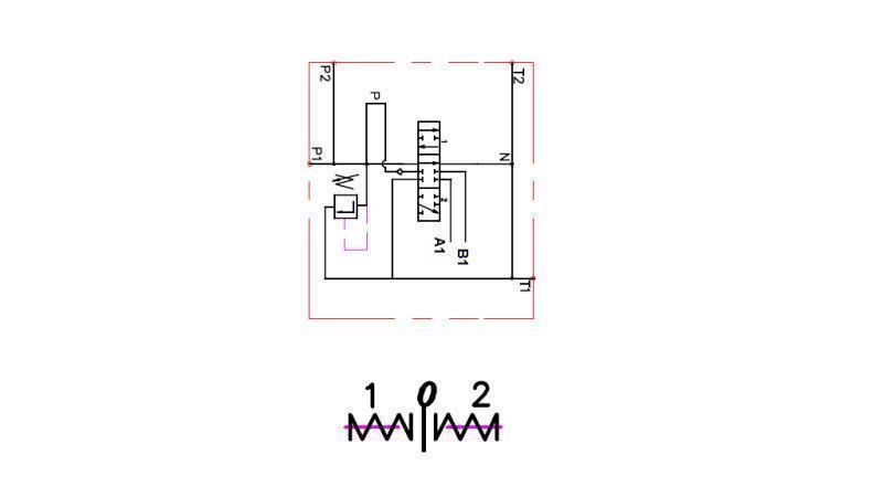 HYDRAULIC VALVE 1xP80 + ONE DIRECTION B1