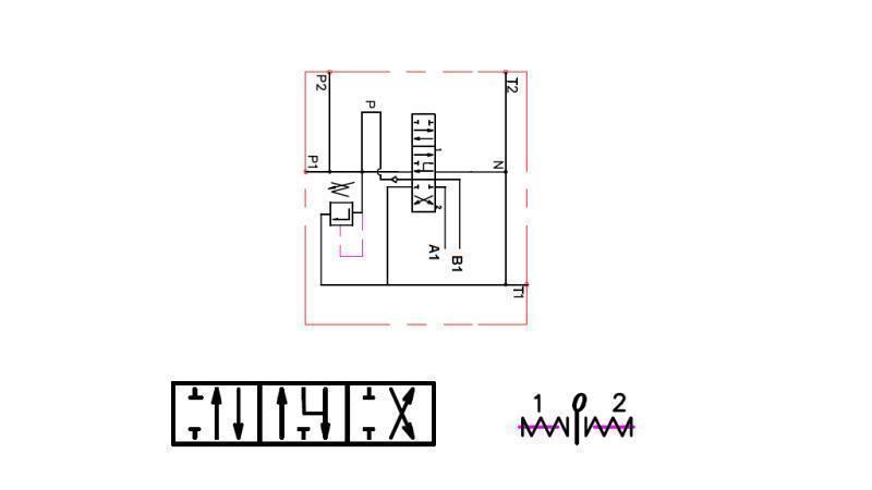 HIDRAULIKUS SZELEP 1xP80   HIDROMOTOR D1